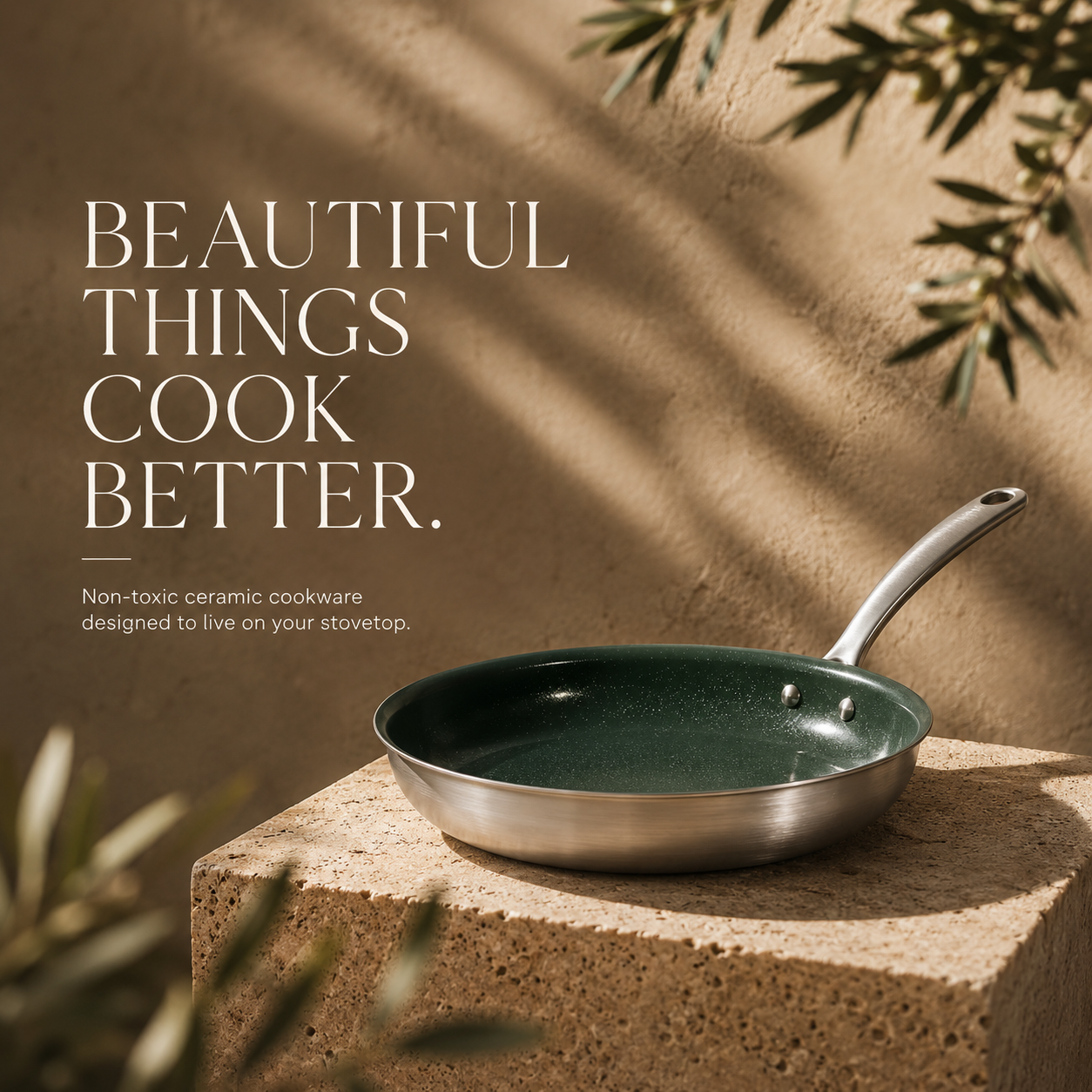 HOC Ceramic-Clad Non Stick Frying Pan