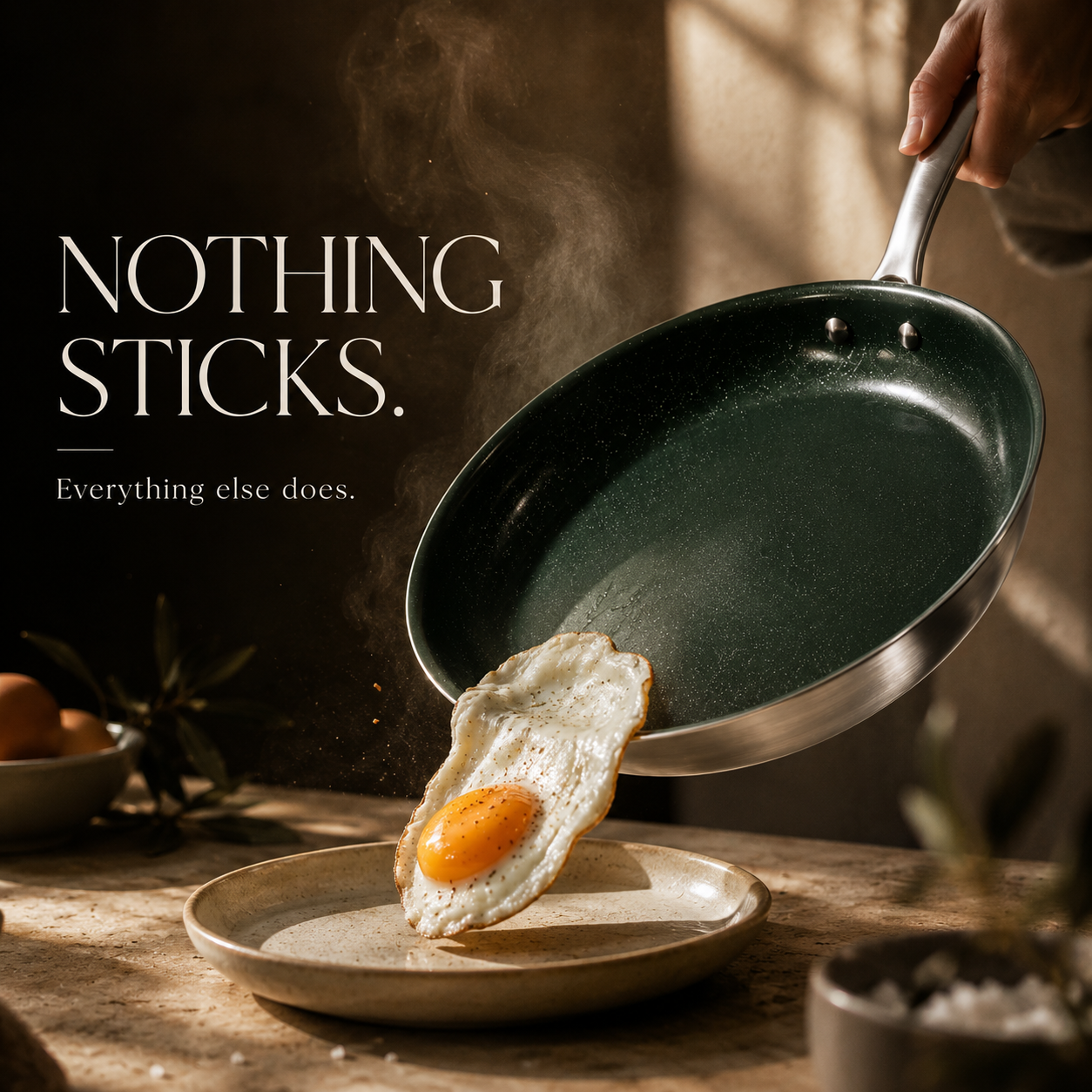 HOC Ceramic-Clad Non Stick Frying Pan